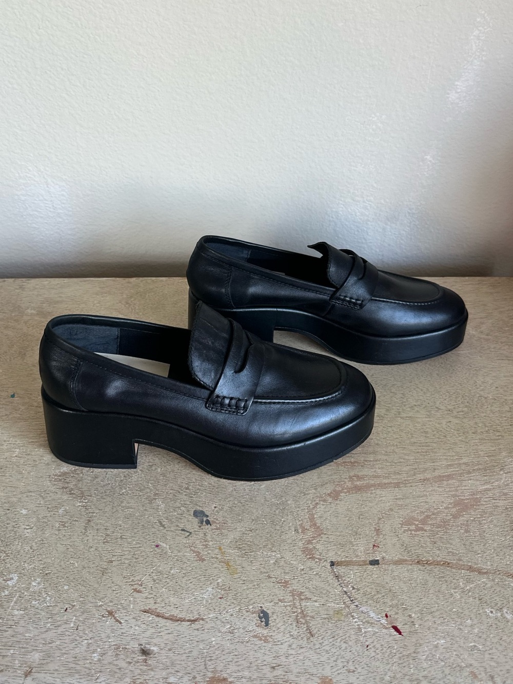 Dolce Vita Yanni Leather Platform Loafers View 3